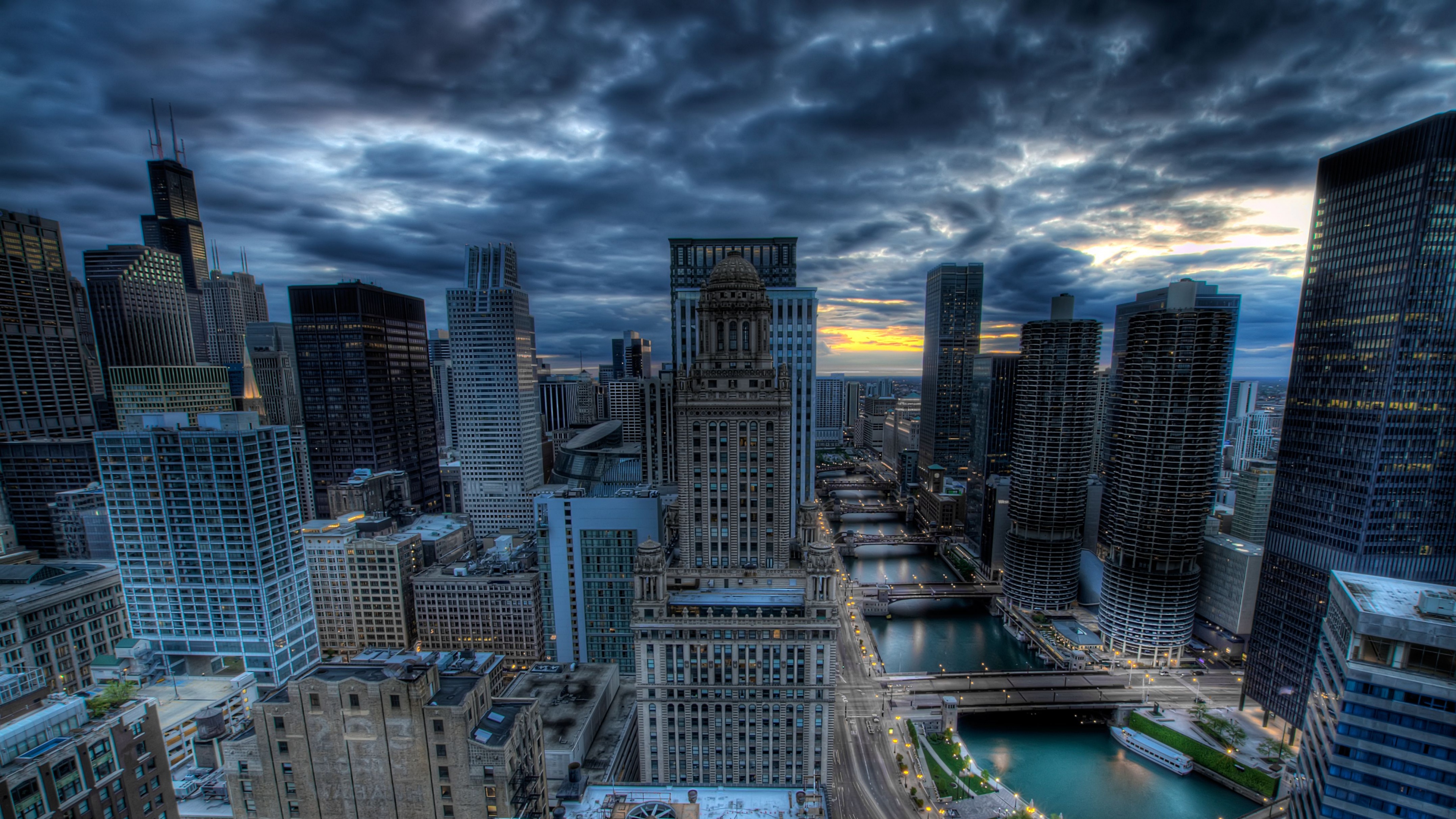 Ultra HD Wallpaper Chicago Buildings