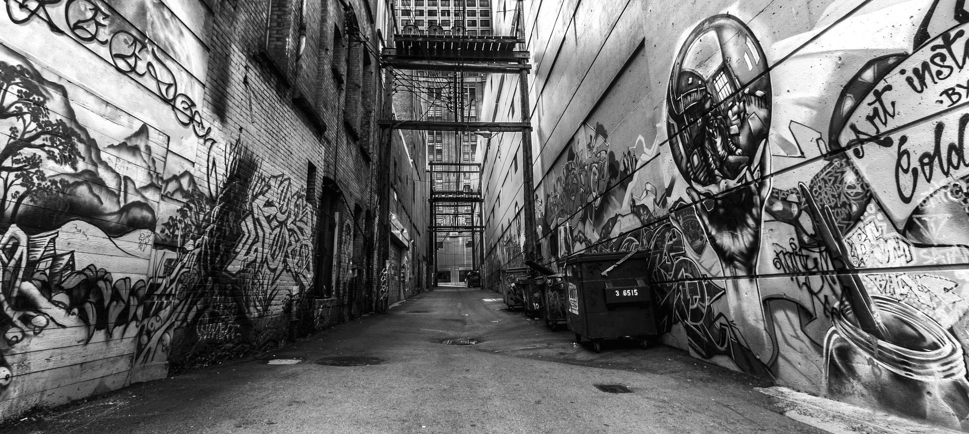 Black And White Graffiti Wallpaper