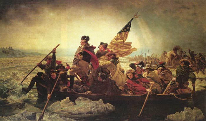 Is A Picture Of The Famous Painting Washington Crossing Delaware