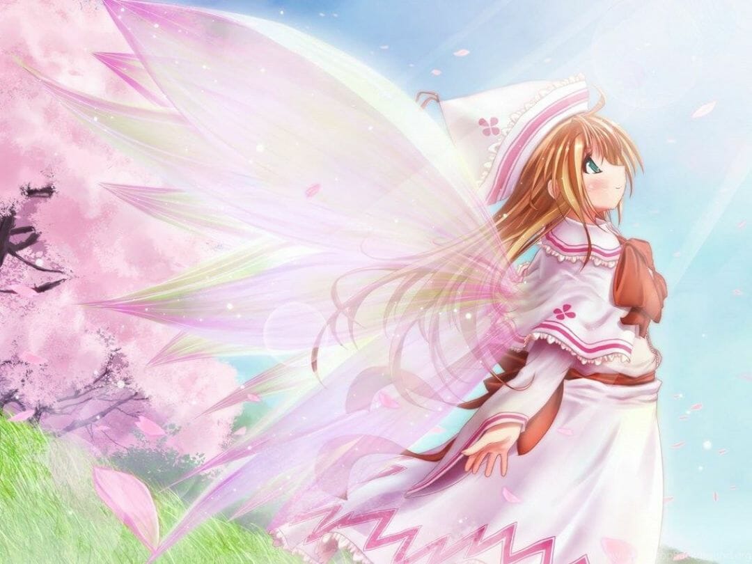 Pink Anime Fairy Girl Photo