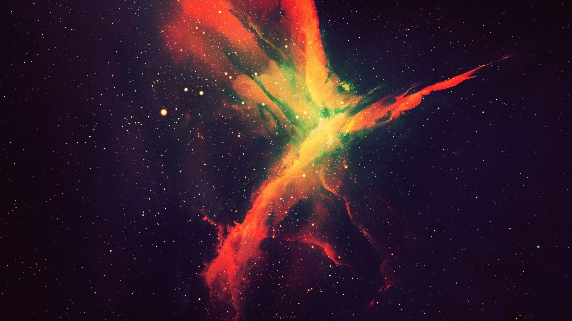 Nebula Galaxy Space Stars Spacescapes Digital Art Wallpaper