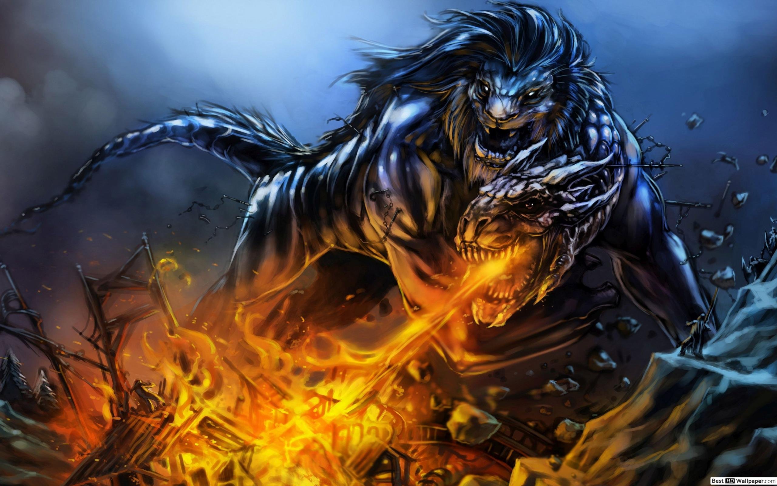 Galaxy Lion Desktop Wallpaper