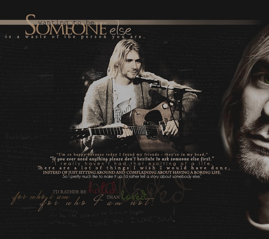 Kurt Cobain Quote Wallpaper