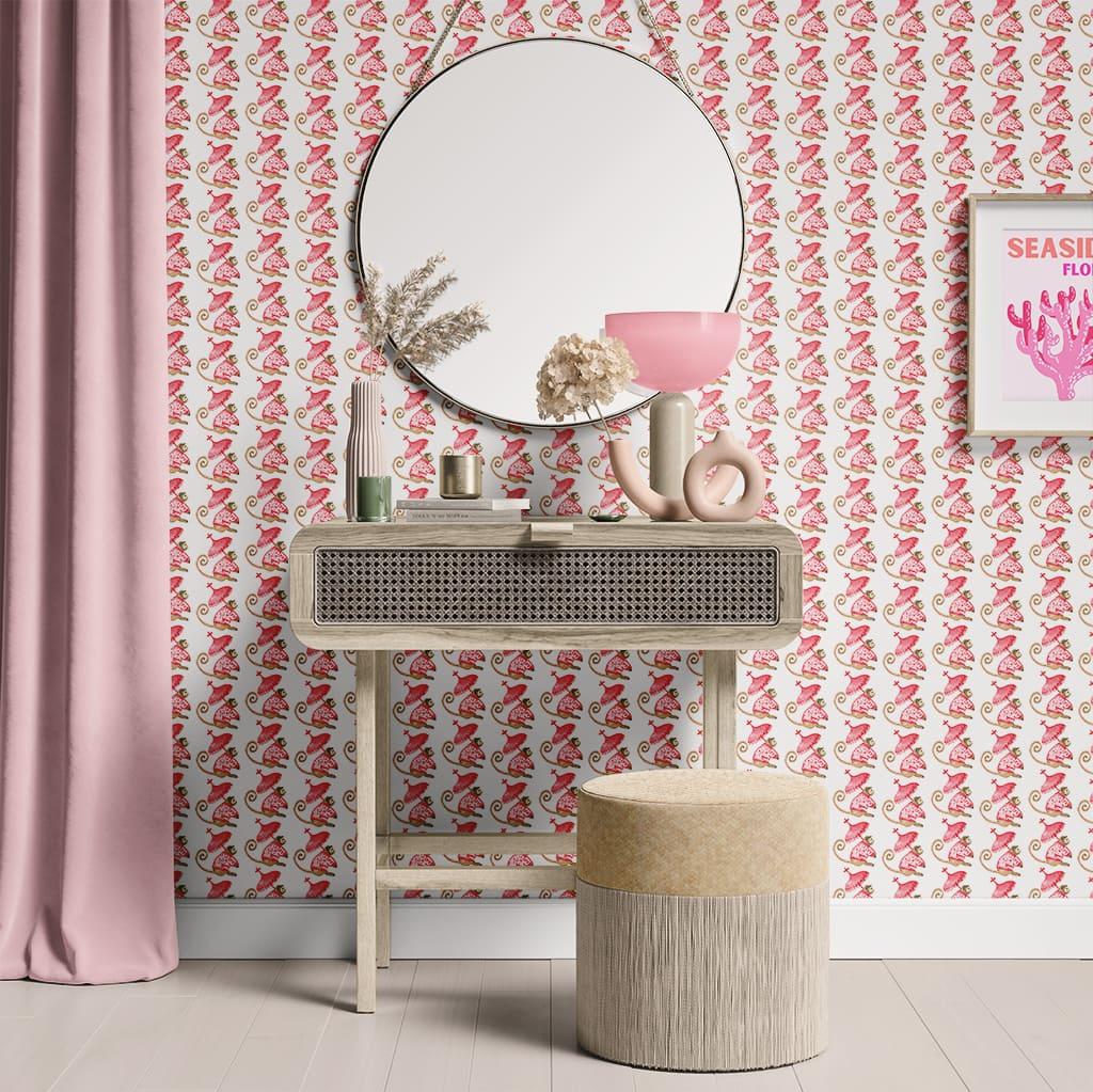 Removable Wallpaper Preppy Monkey Trendy Wall Decor for Teen