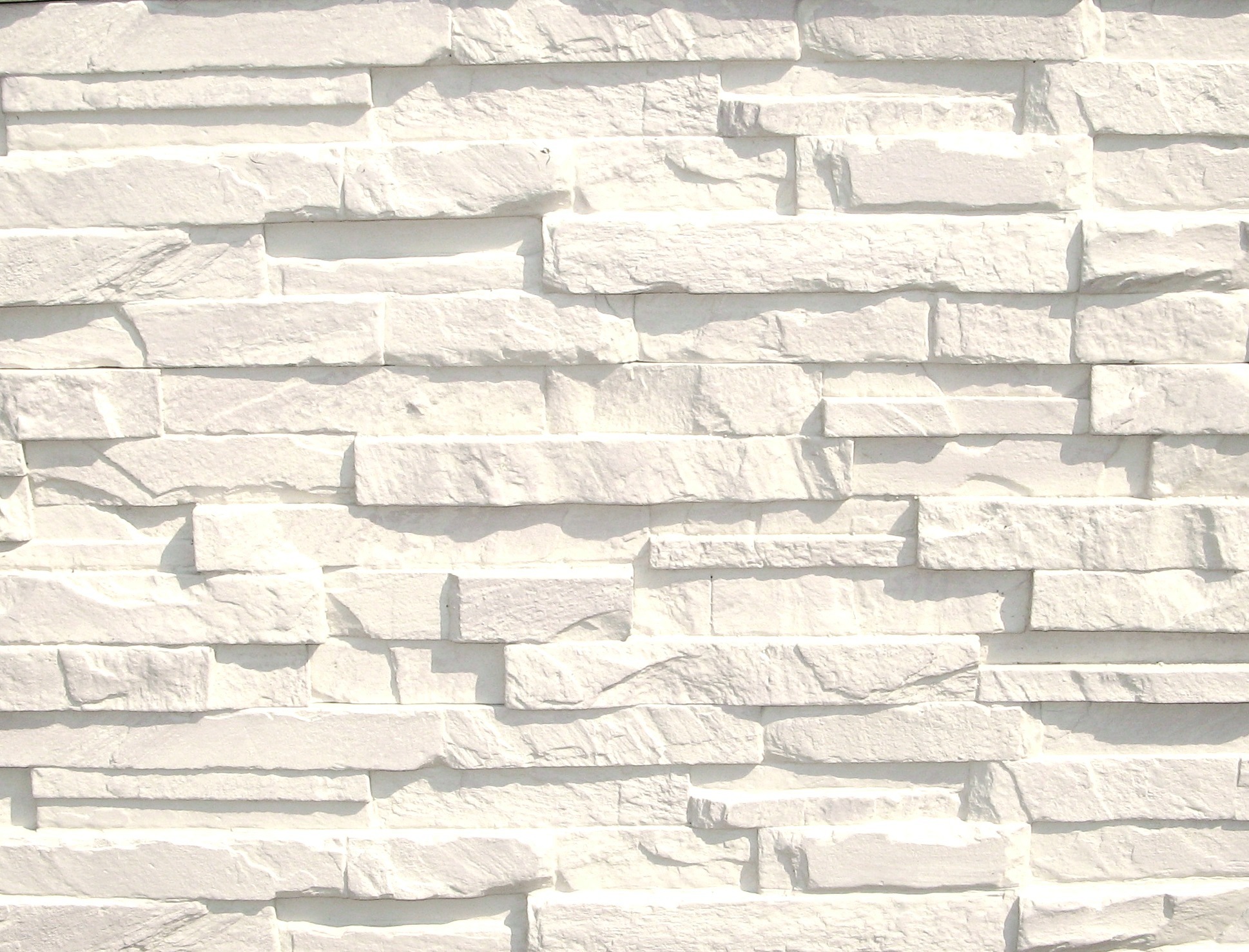 White Brick Texture Cladding Wallpaper