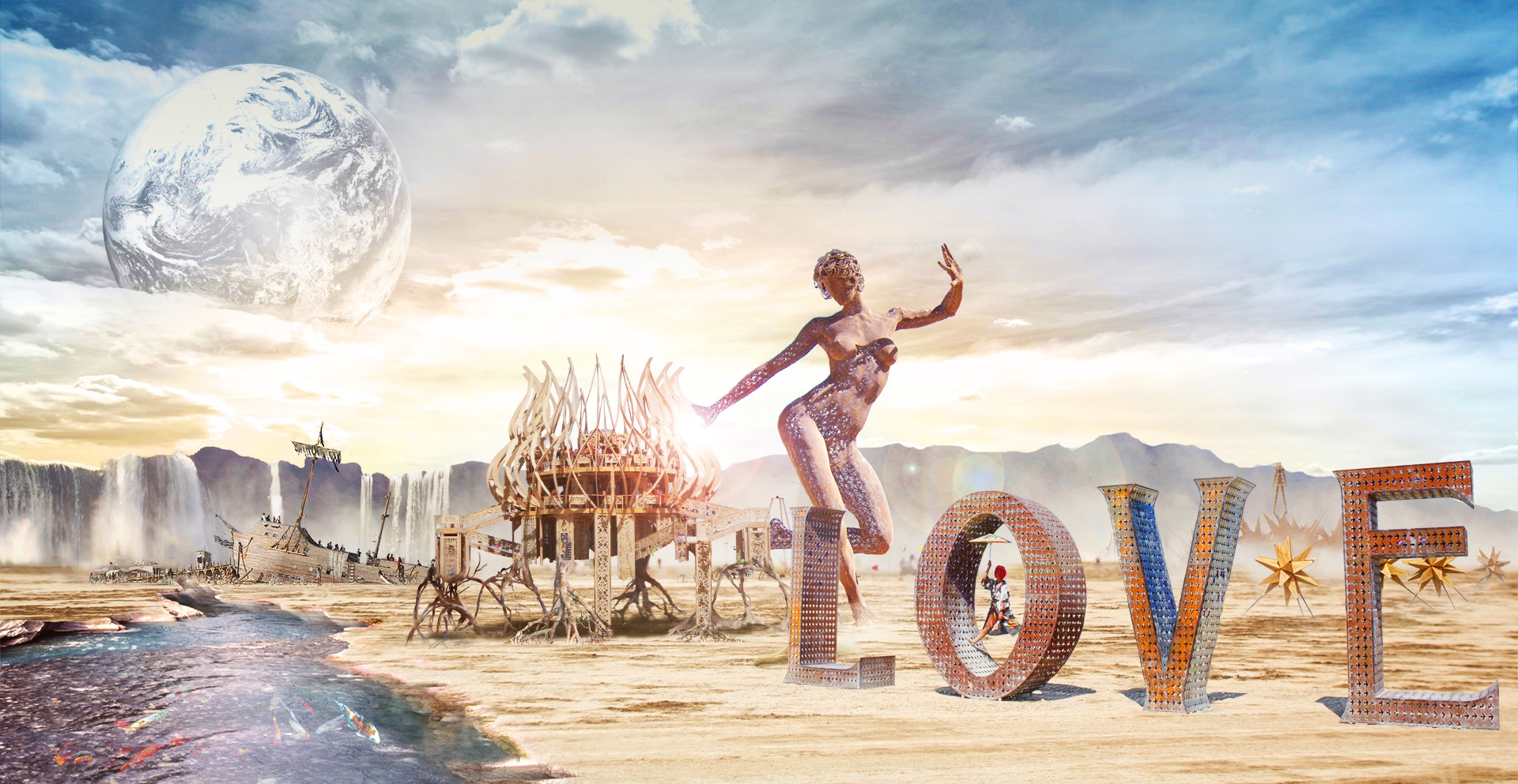 Burning Man Location HD Wallpaper