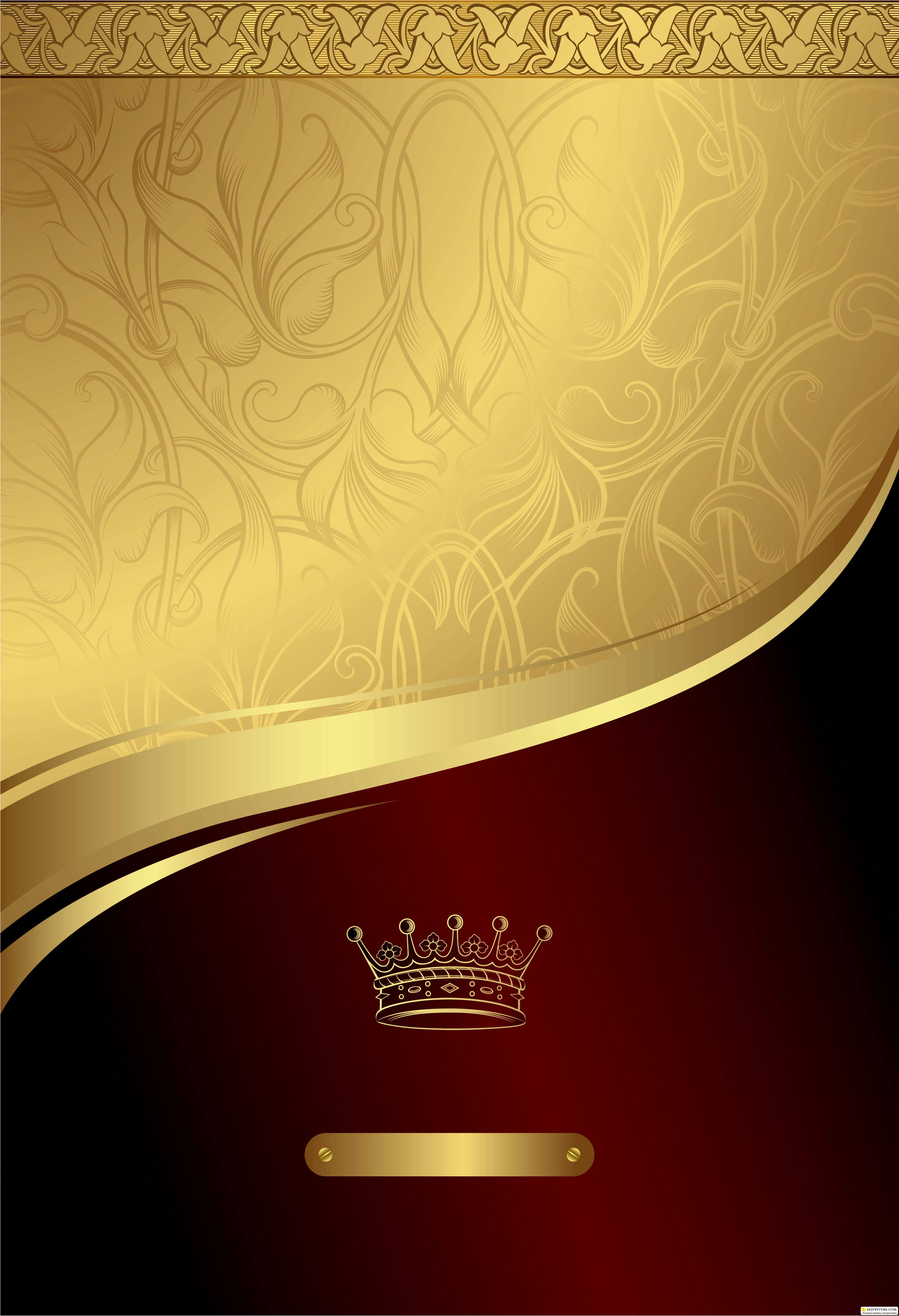 Stock Gold And Red Floral Royal Background