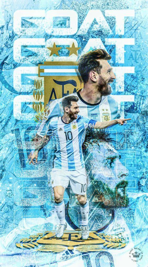 Lionel Messi iPhone Argentina G O A T Wallpaper
