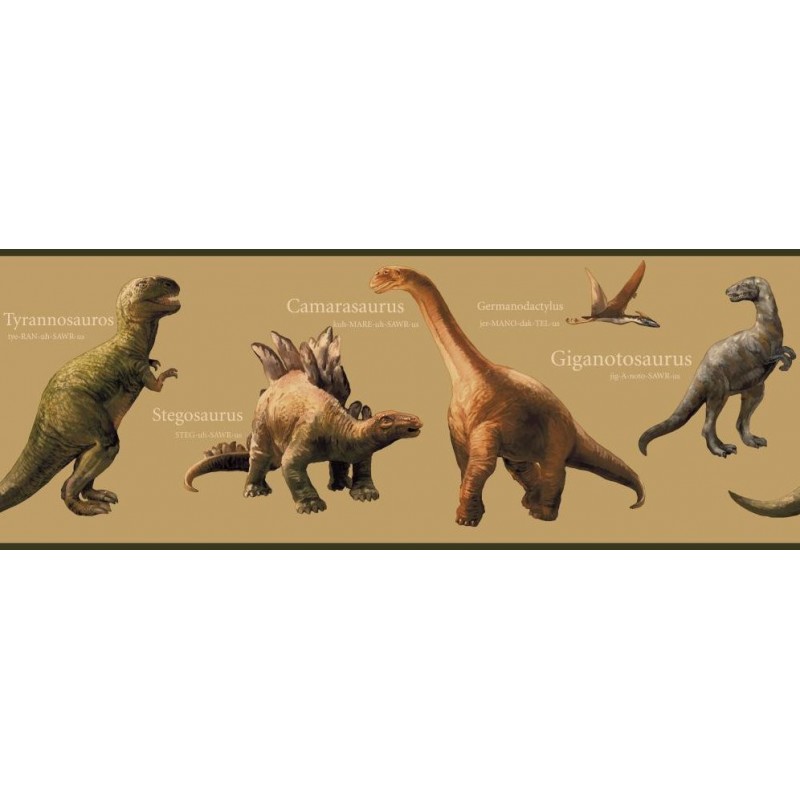 Wallpaper Border Animals Nature Dinosaur