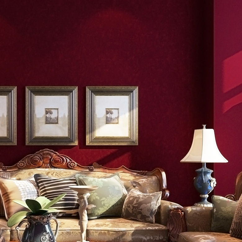 woven wallpaper american sofa background wall solid color wallpaper