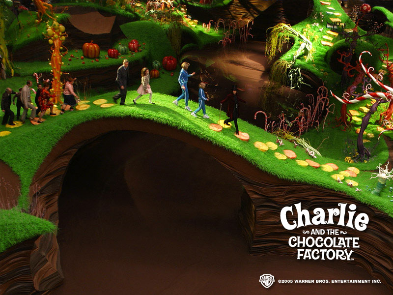 Charlie The Chocolate Factory Tim Burton Wallpaper
