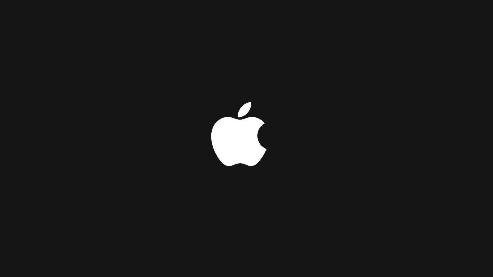 black logo apple computer wallpaper 1920x1080