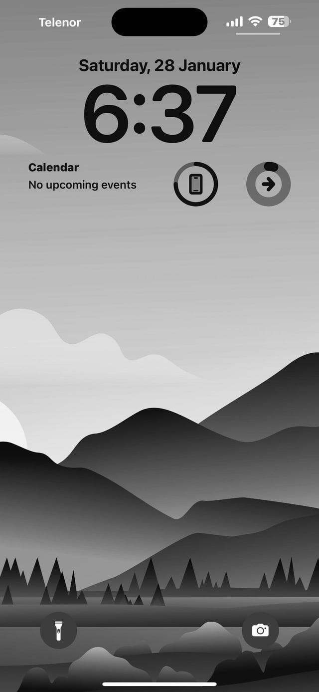 Black White iPhone Walpaper Wallpaper