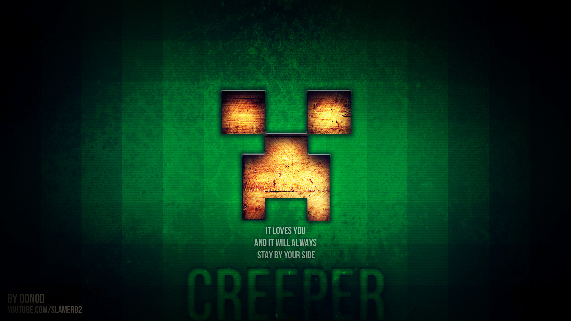 Minecraft Creeper Desktop Background
