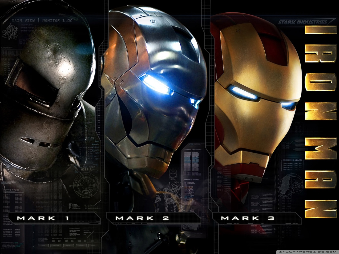 Evolution Armor Iron Man HD Desktop Wallpaper