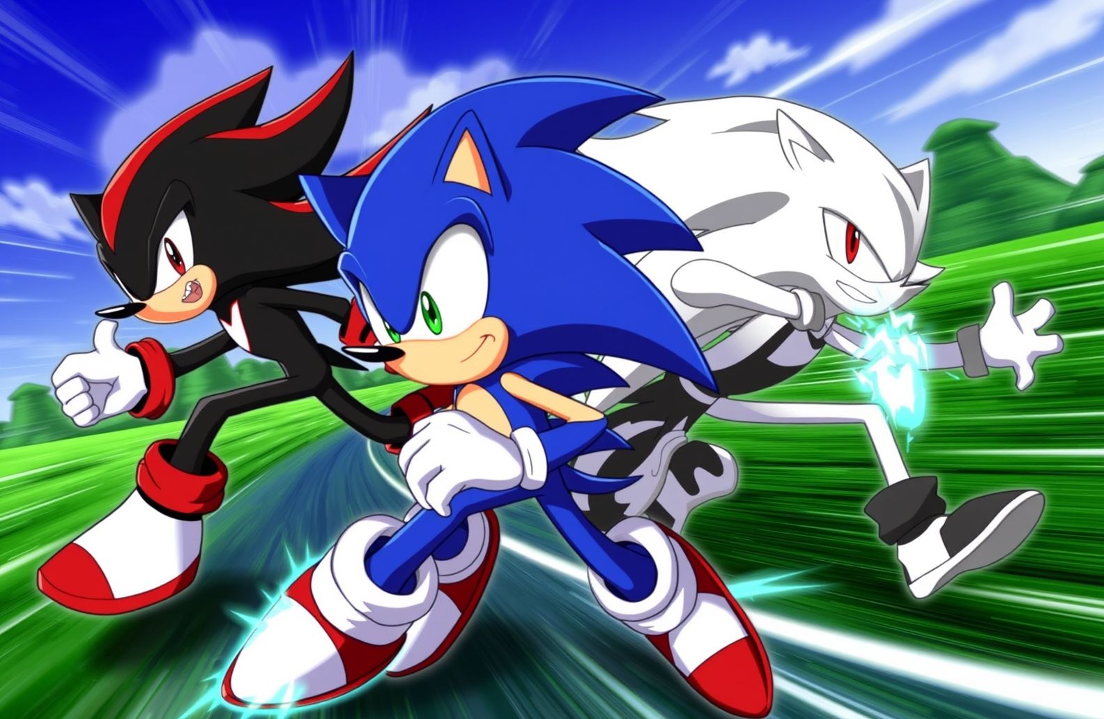 Sonic Shadow And Silver Wallpaper