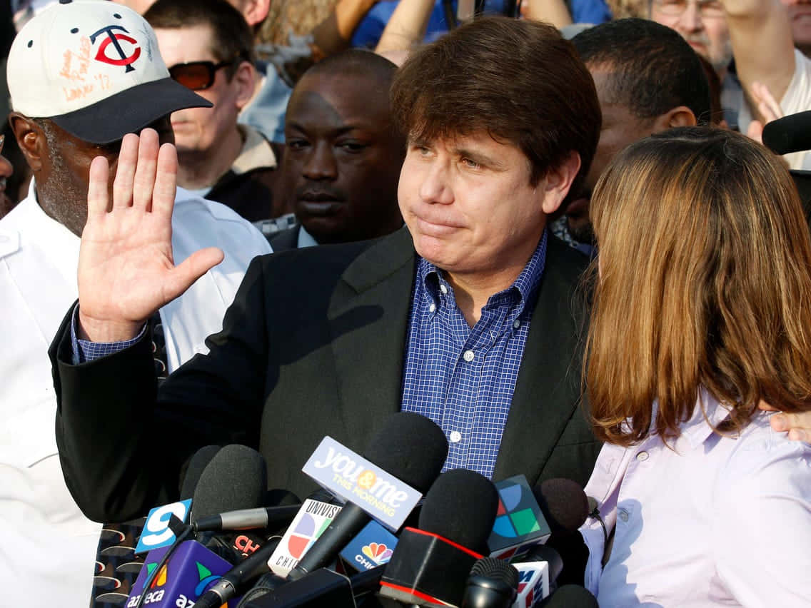 Rod Blagojevich In Gray Coat Wallpaper