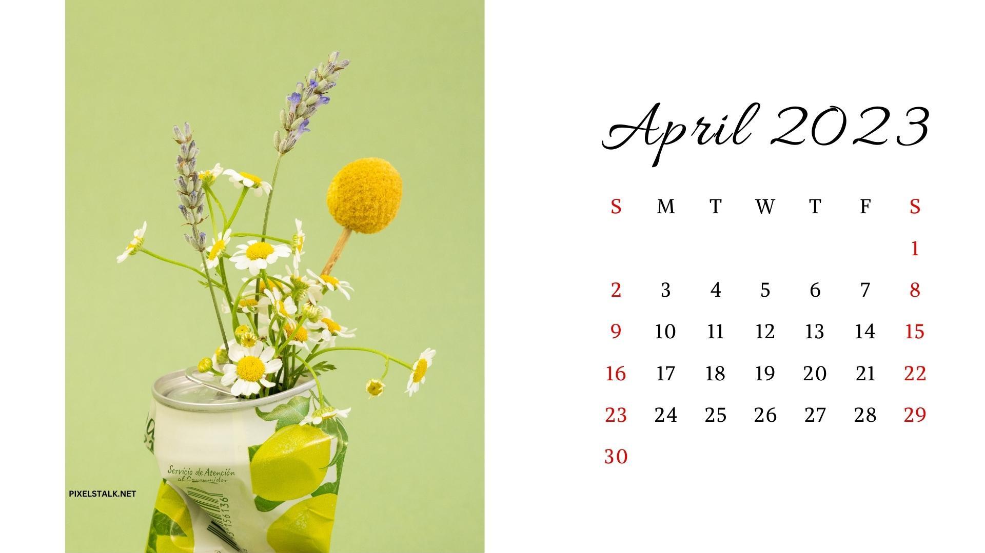 April Calendar Desktop Wallpaper