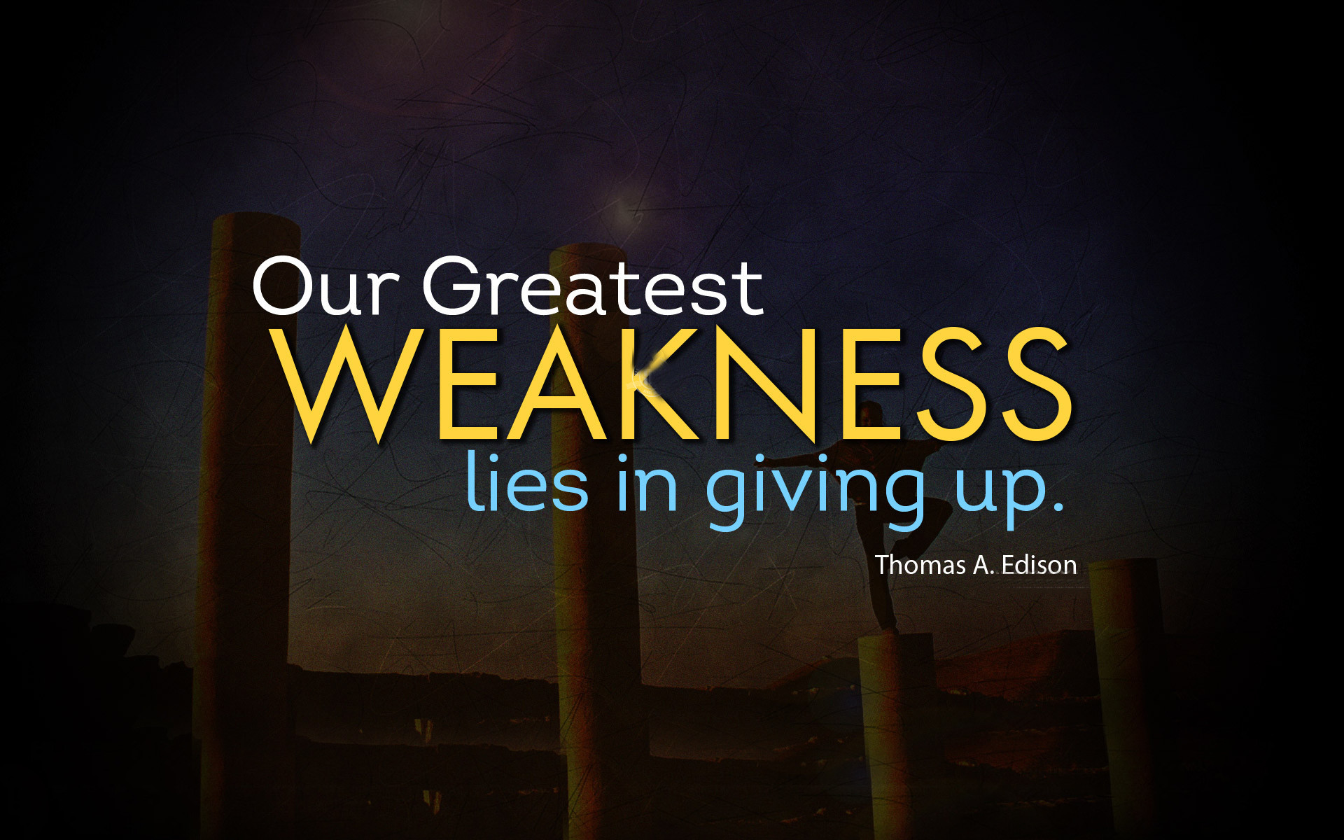 Motivational quote by Thomas Edison: 