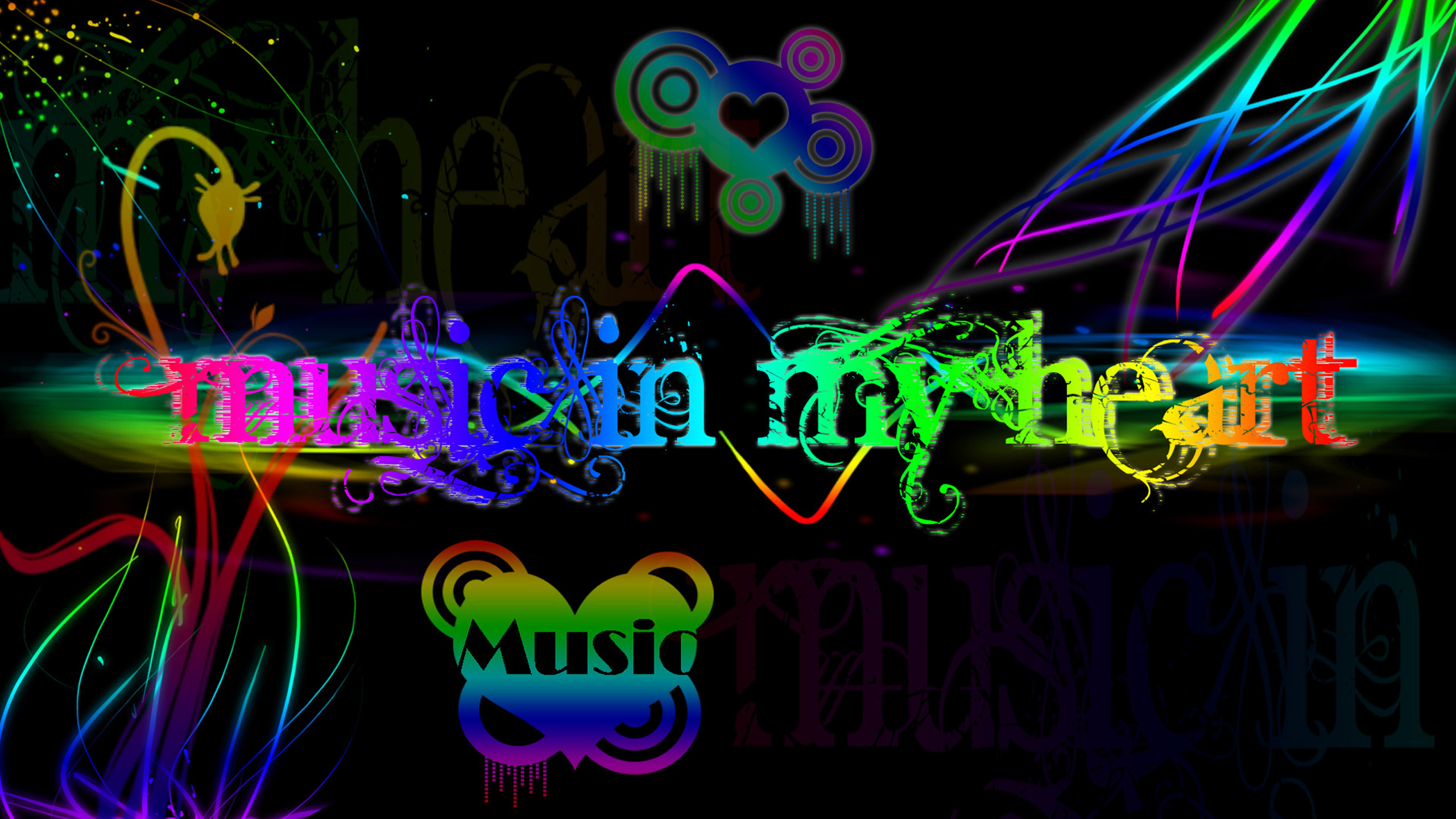 Wide HDq Electronic Music Wallpaper