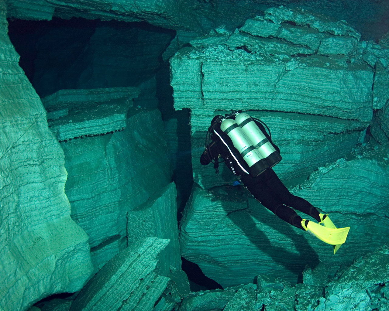 Ordynskaya Underwater Cave Orda Region