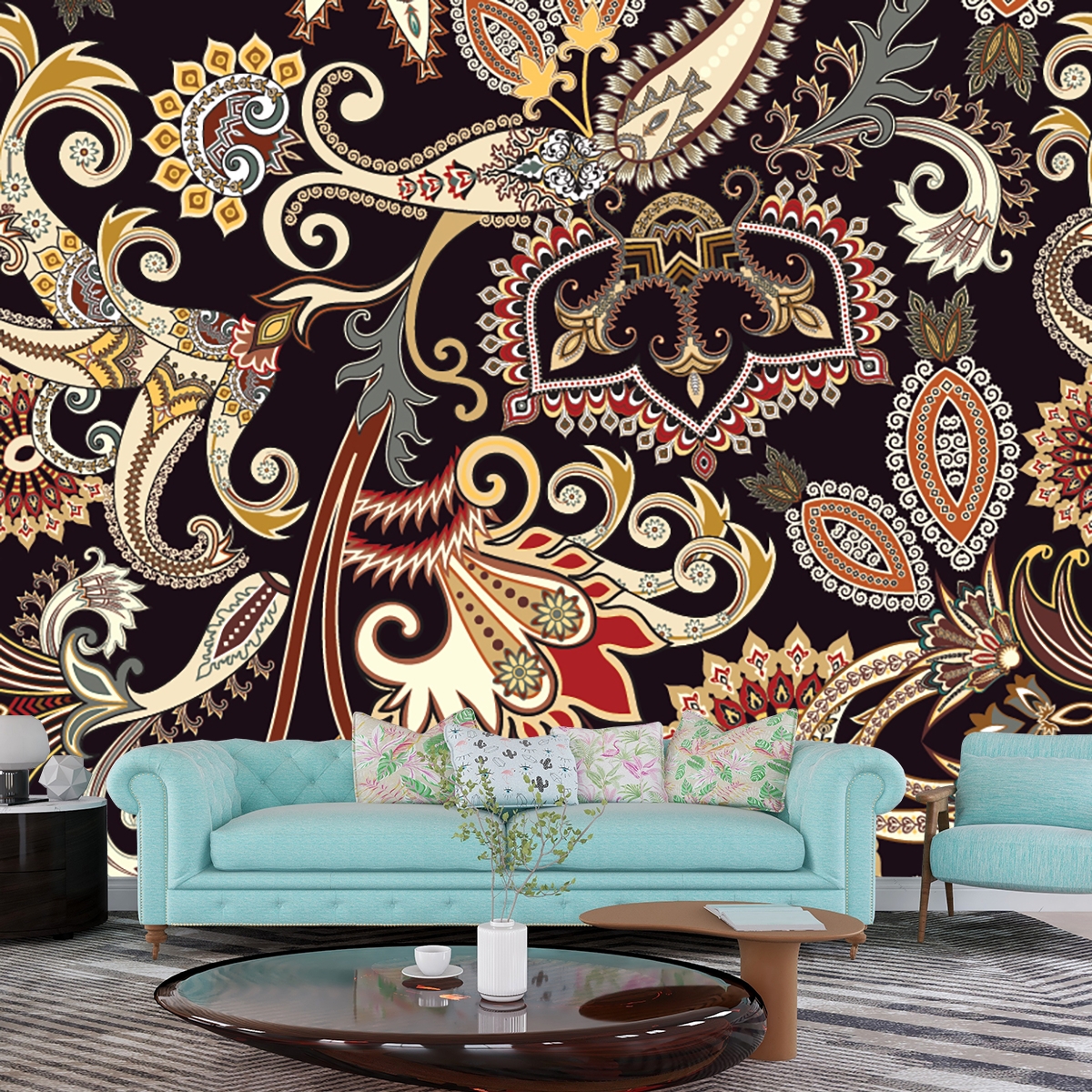 Paisley Print Wallpaper