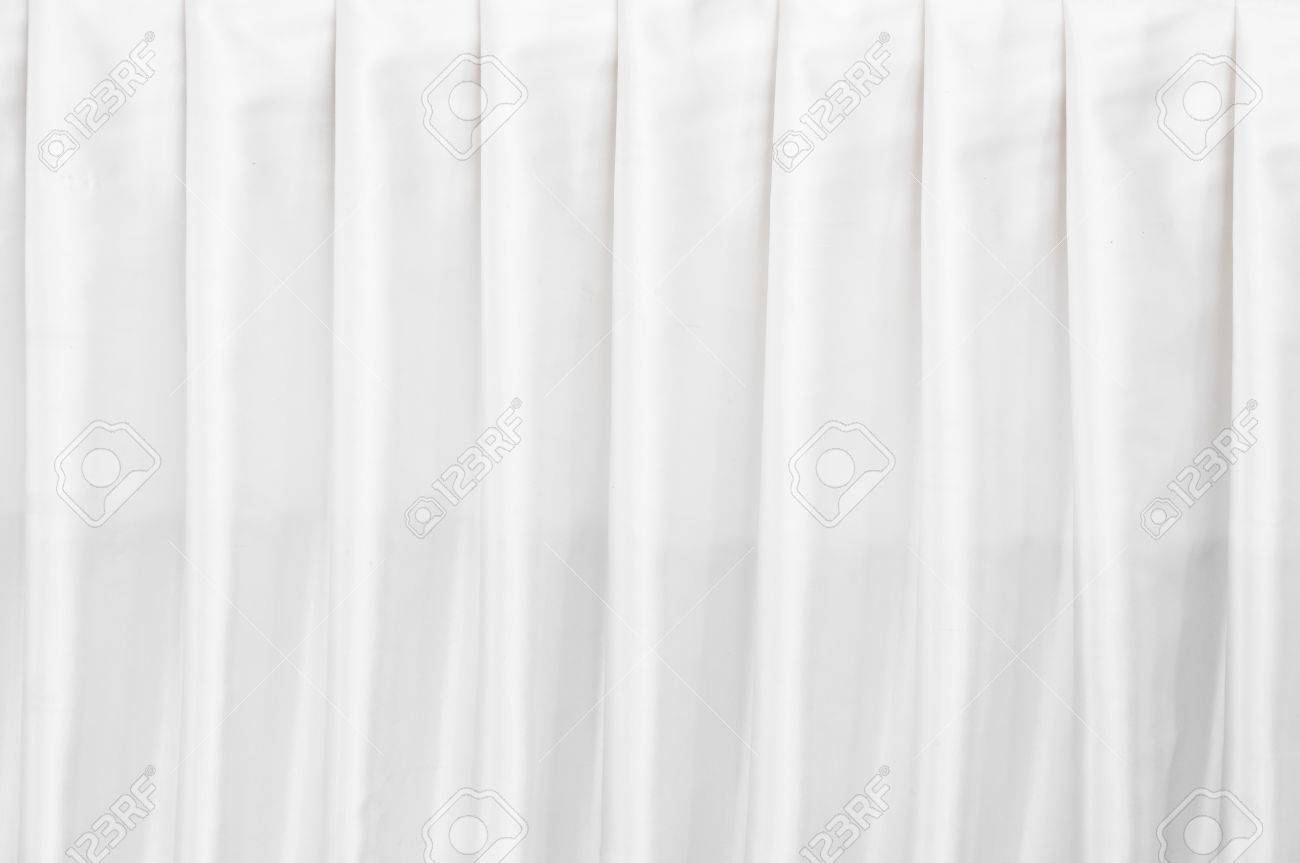 Abstract White Curtain Texture Wallpaper For Background Stock