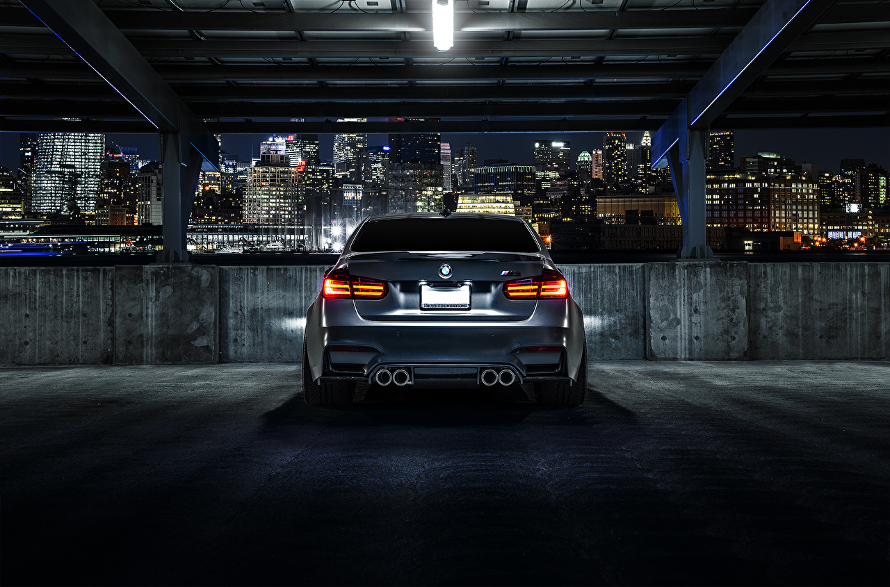 Wallpaper Bmw M3 F80 Mode Carbon Rear Parked Cars Back
