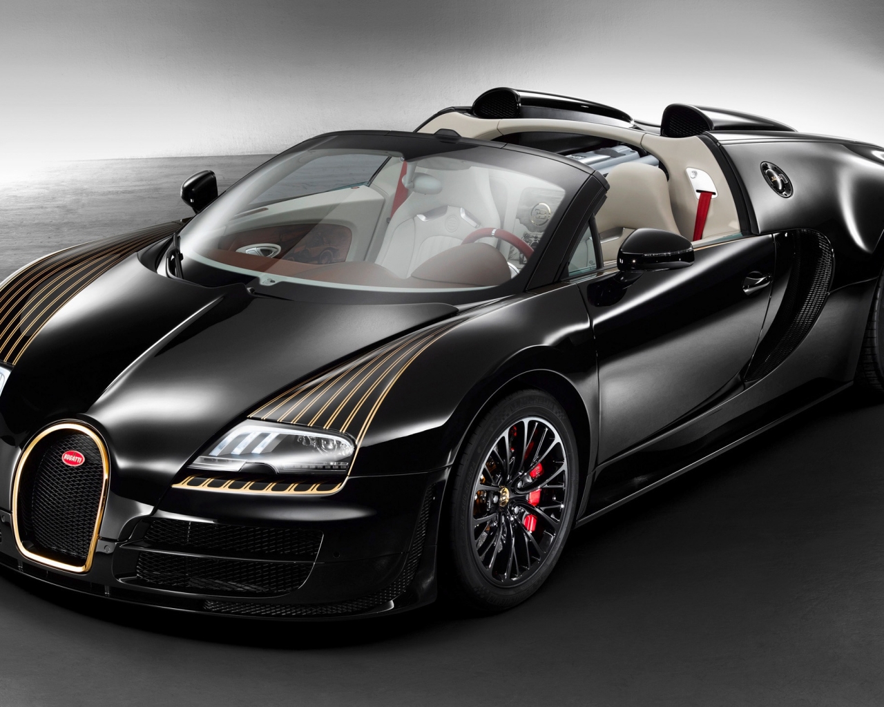 Bugatti Veyron Grand Sport Vitesse Legend Black Bess Fondo
