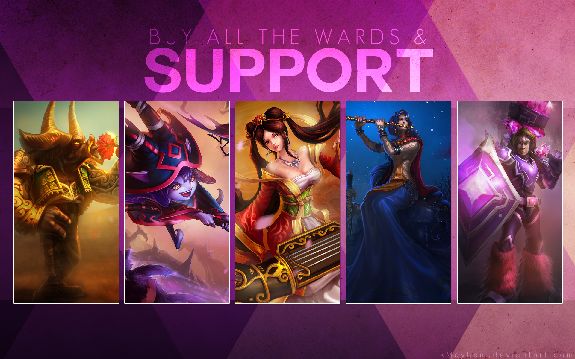  league of legends support champions hd wallpaper lol champion