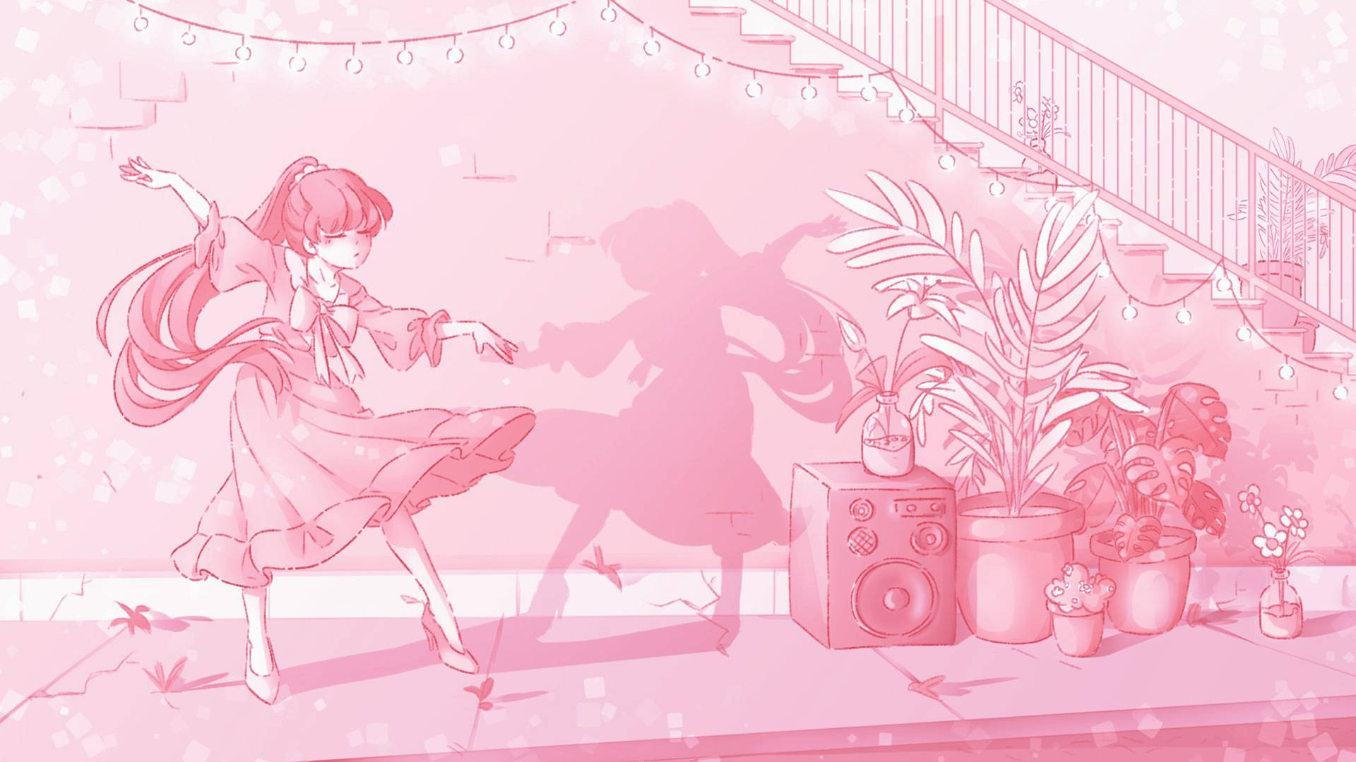 Pink Anime Aesthetic Wallpaper