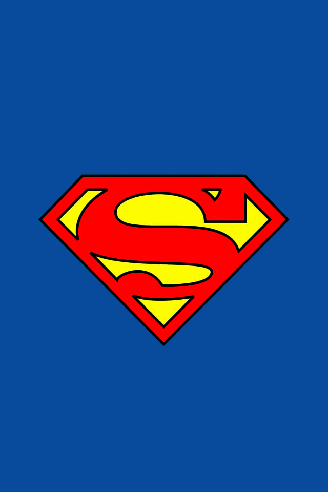 Download free logos wallpaper Superman Logo with size 640x960 pixels