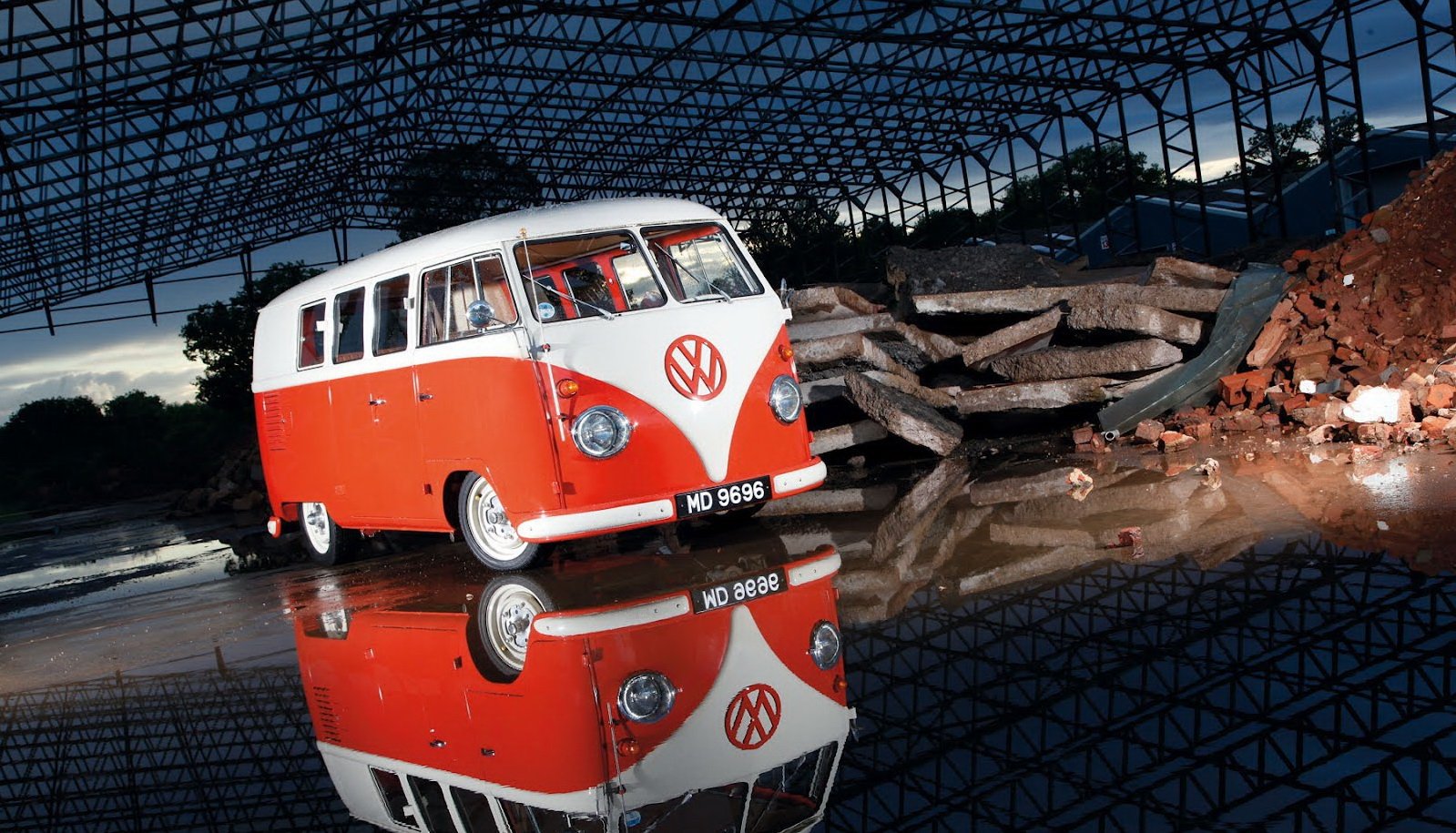 Classic VW Bus Wallpaper Desktop Wallpaper WallpaperLepi