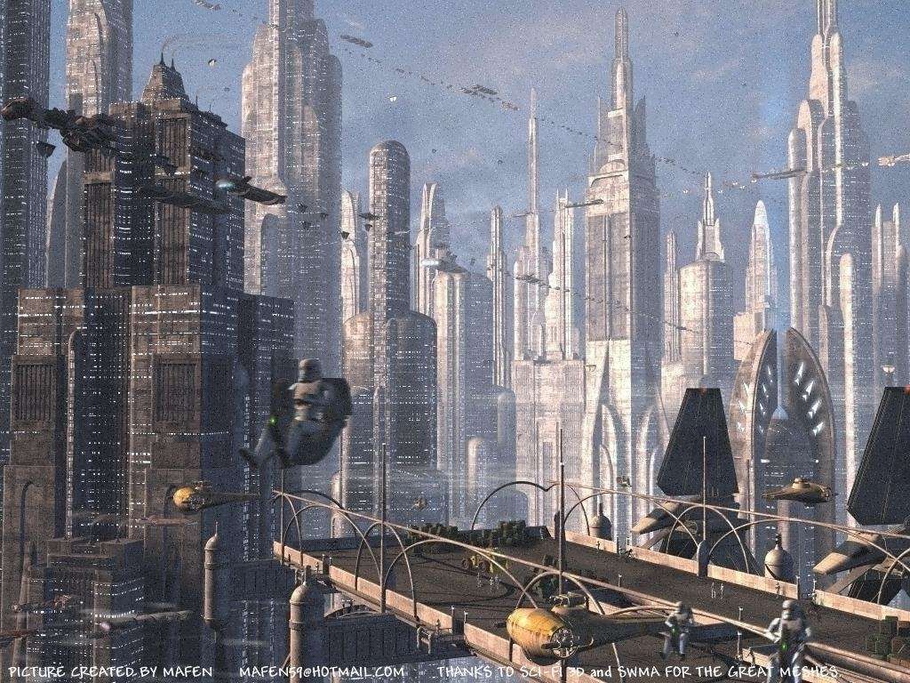 Ken Sweckard On Futuristic Cities Star Wars Plas