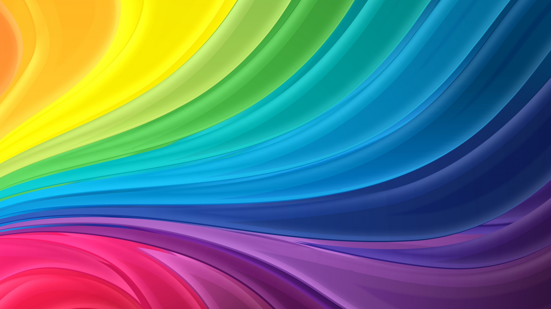 Wallpaper Neon Rainbow HD Background Desktop