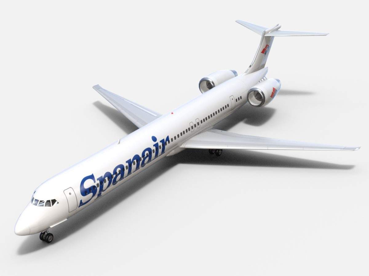 Mcdonnell Douglas Md80 Spanair 3d Model