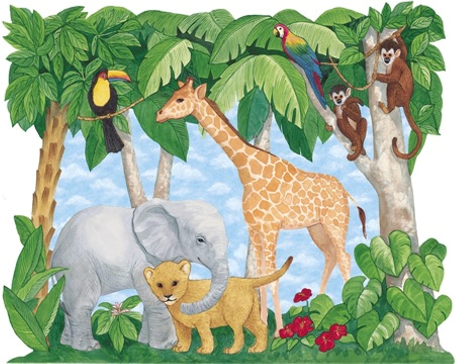 Safari Animals Background Wallpaper