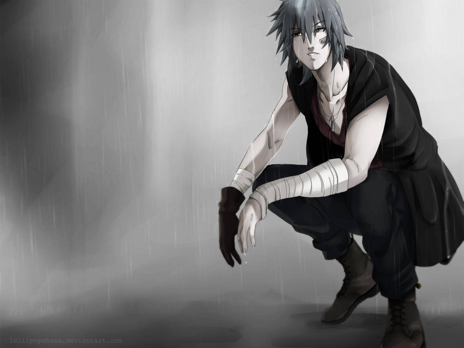 Sad Anime Boy Wallpaper