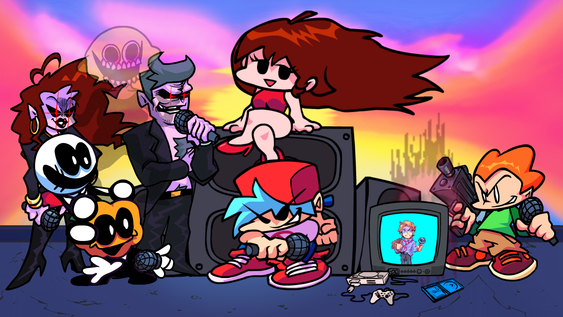 Friday Night Funkin Wallpaper On