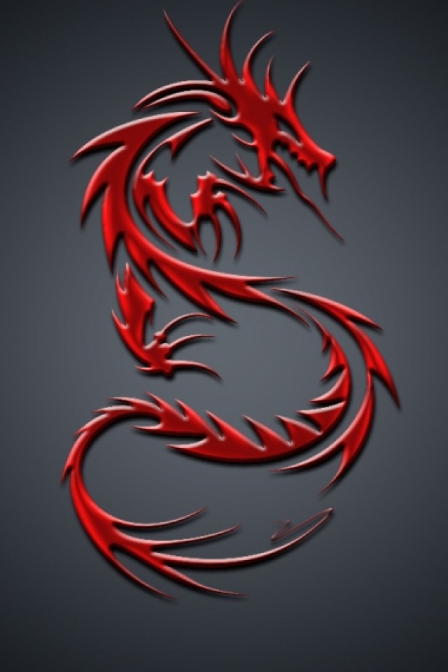 Red Dragon iPhone Wallpaper