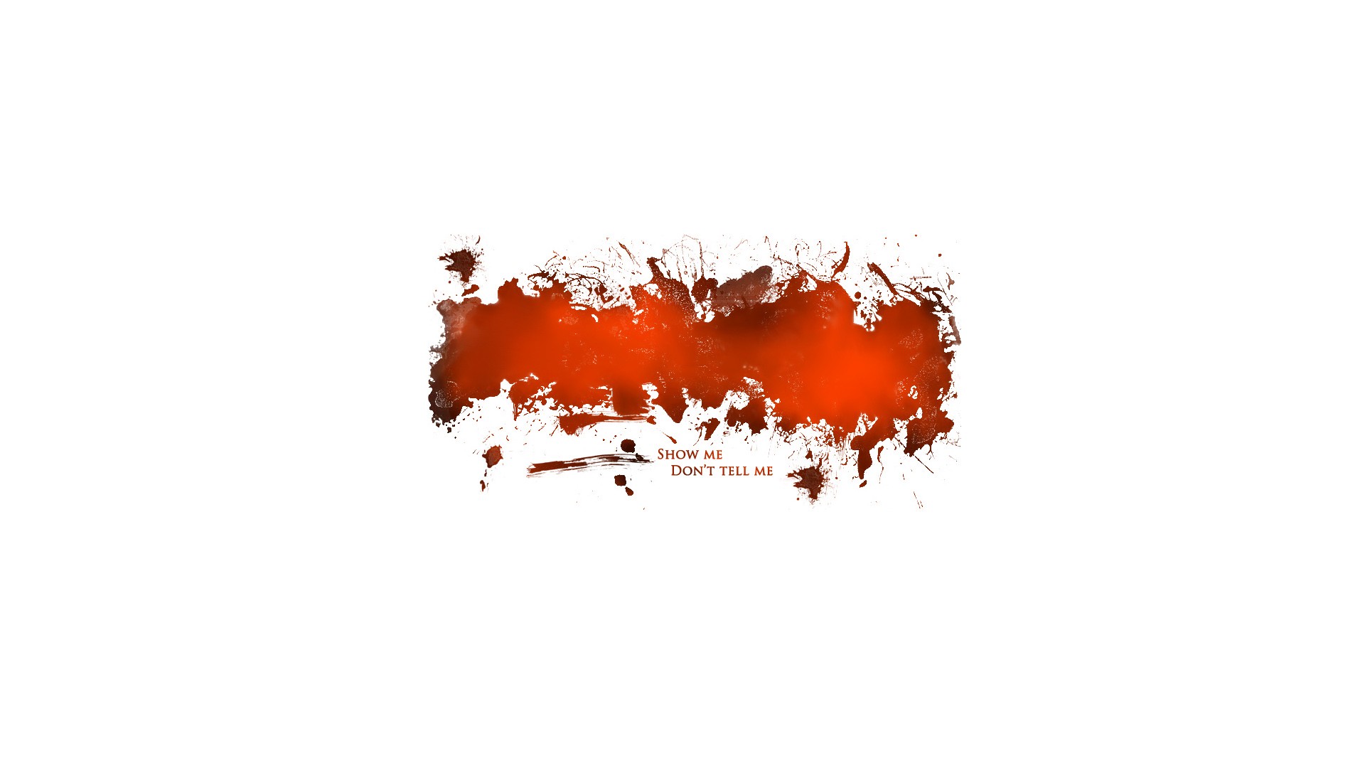 abstract White Orange Design Digital Art Artwork