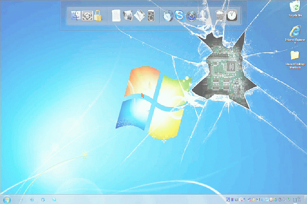 Cracked Screen Background Windows Broken Wallpaper