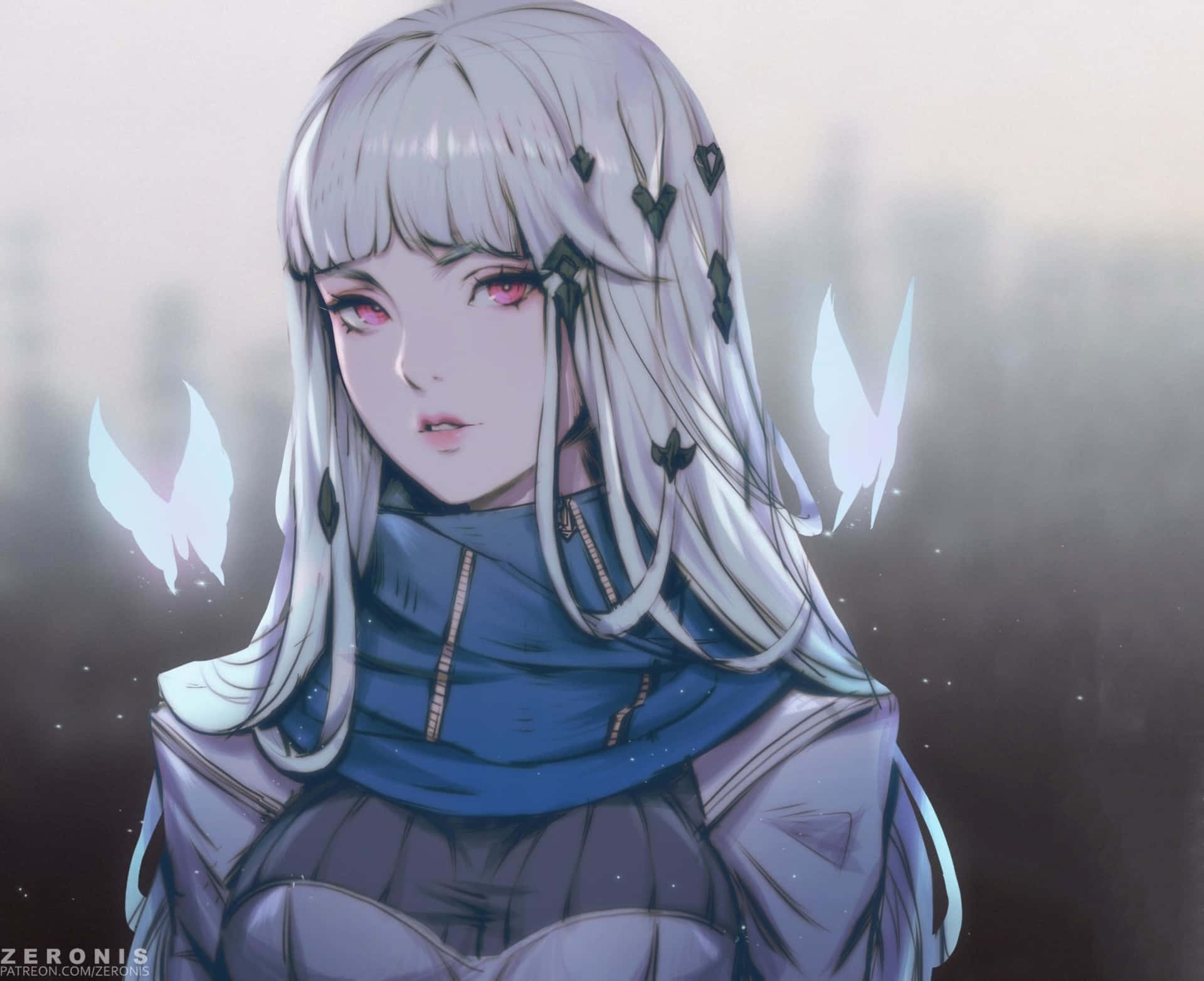 Welcome To The Colorful World Of Anime White Wallpaper
