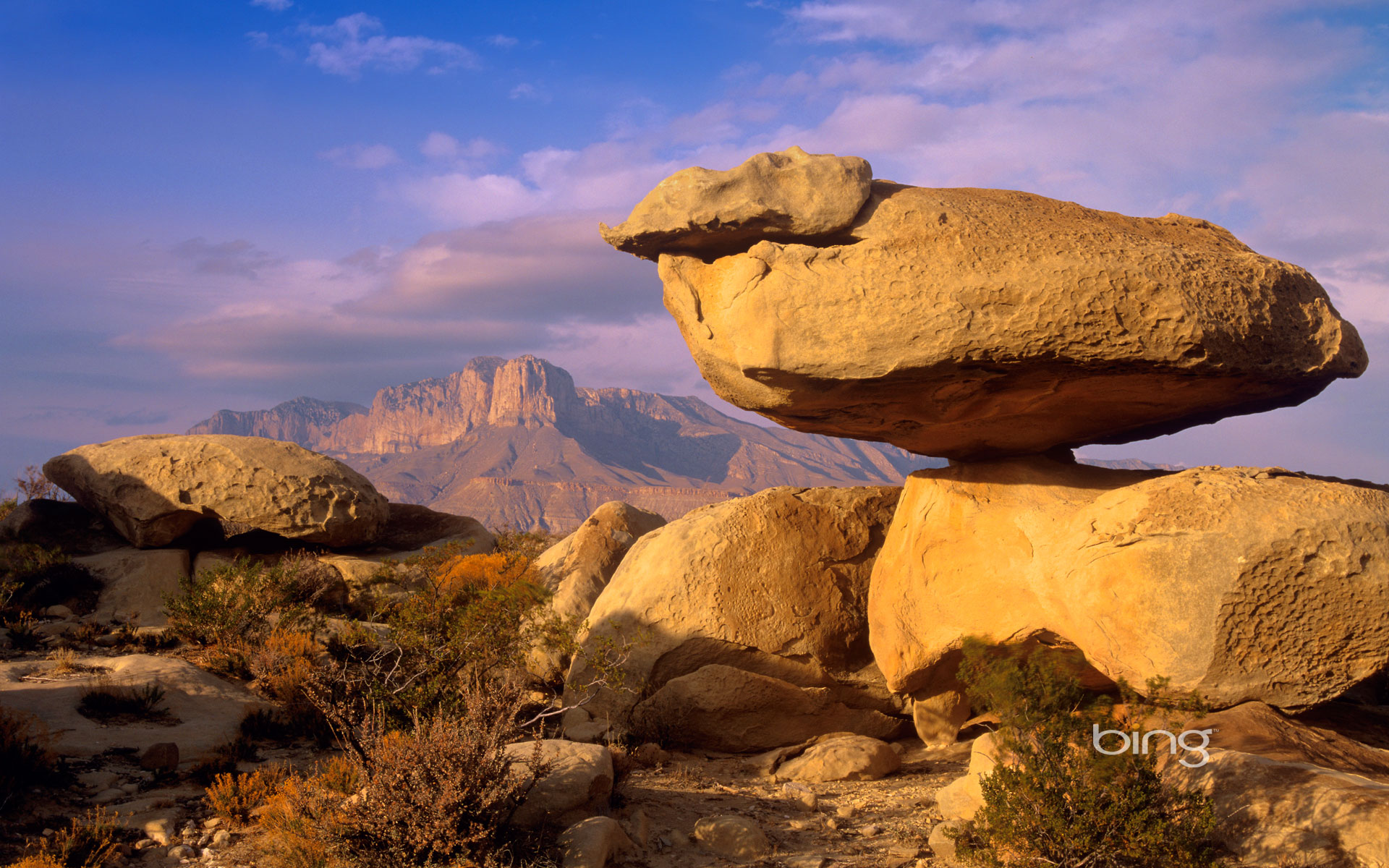 balanced rocks in guadalupe mountain national park texas 1920x1200