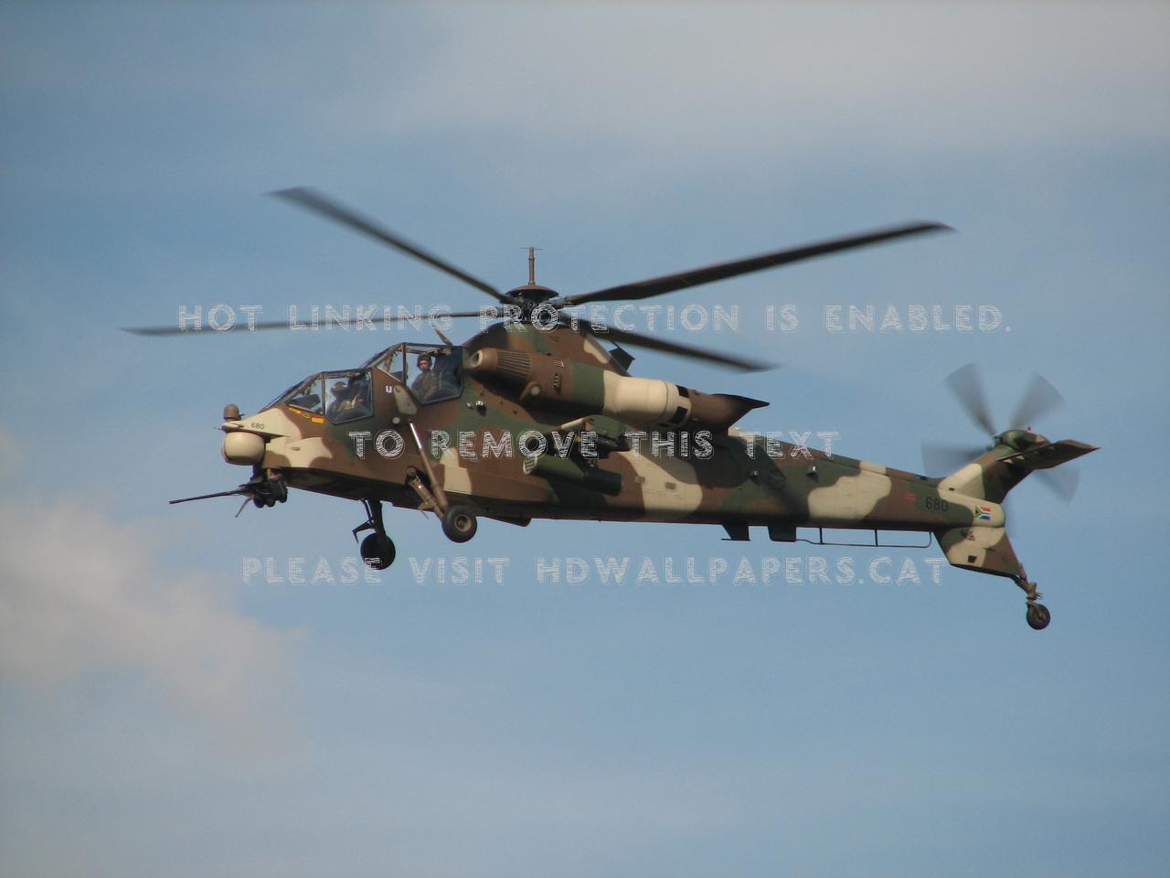 Denel Rooivalk Attack Helicopter Saaf South