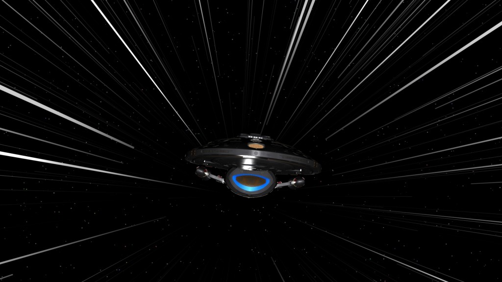 Star Trek Ship Into Warp Darkness HD Wallpaper For
