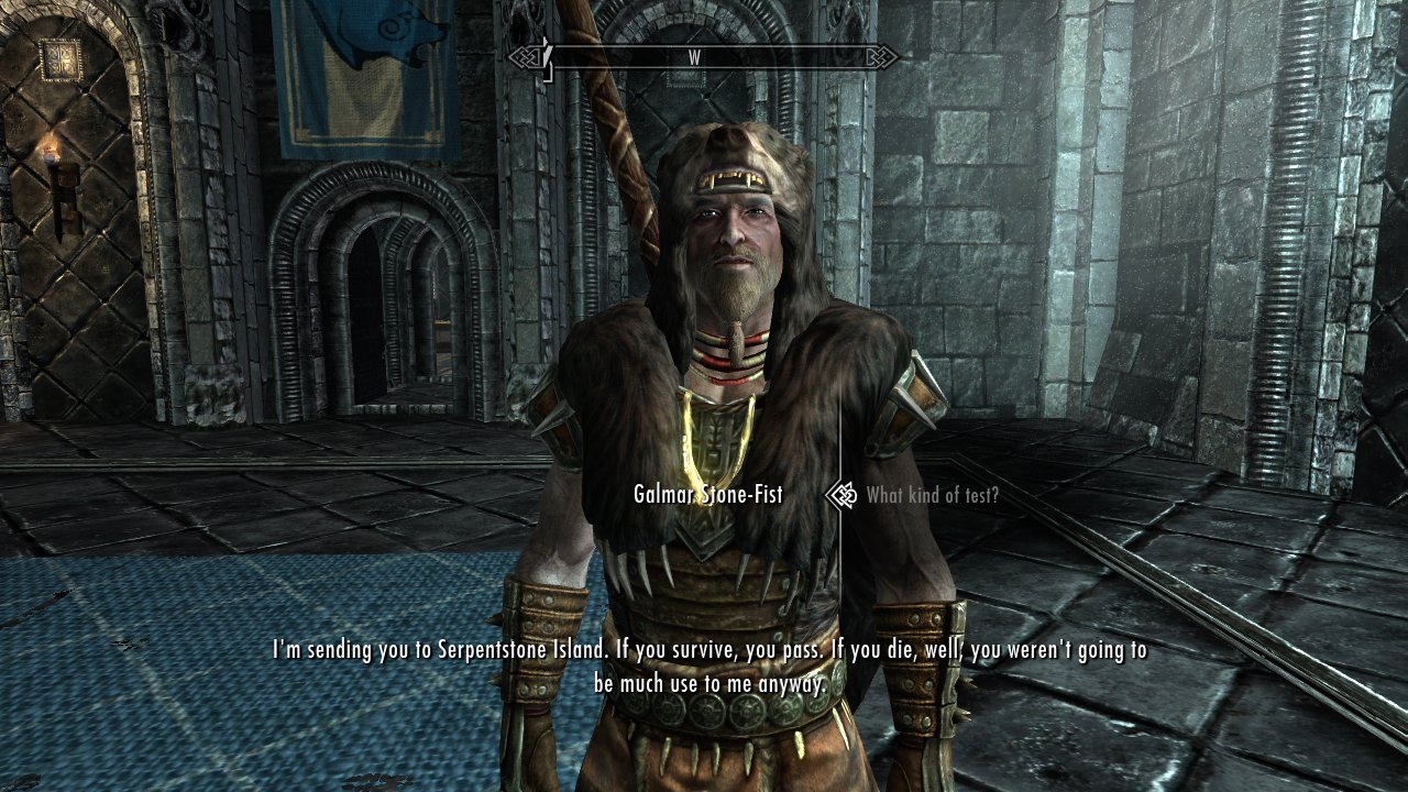 To Trigger The Initiation Quest Speak Ulfric S Assistant Galmar