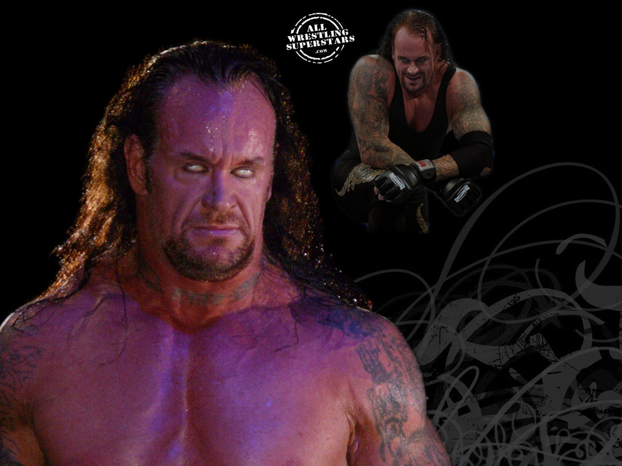 The Lord Of Darkness Undertaker In A Bloodcurdling Pose