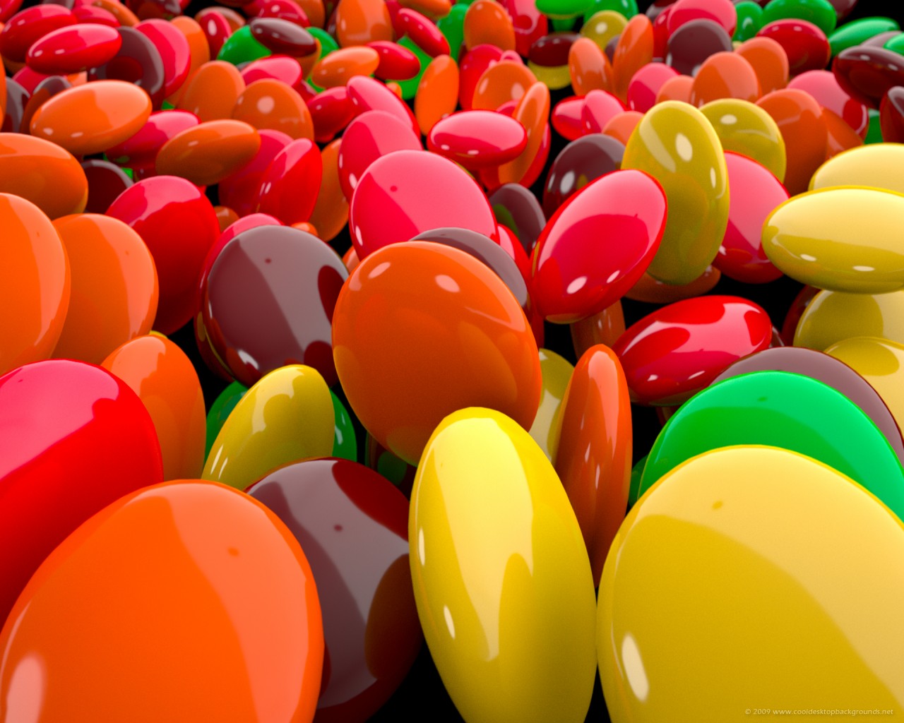 X Multicolored Skittles Candy Background