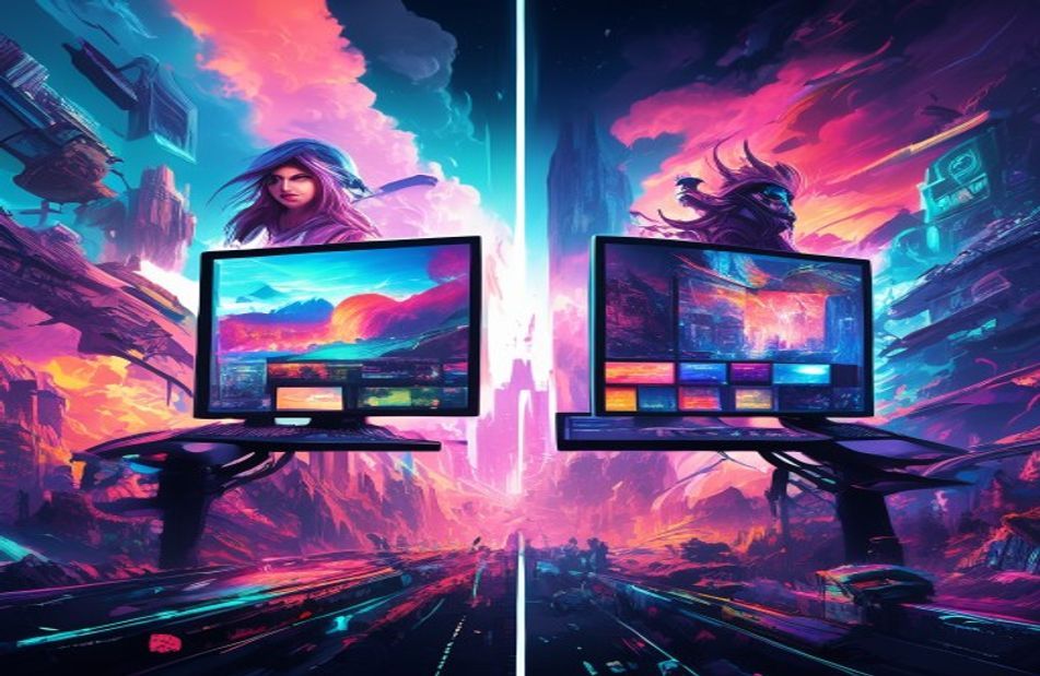 Video Game Dual Monitor Wallpaper